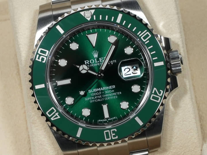 ロレックス サブマリーナー デイト Ref.116610LV ステンレススチール グリーン文字盤