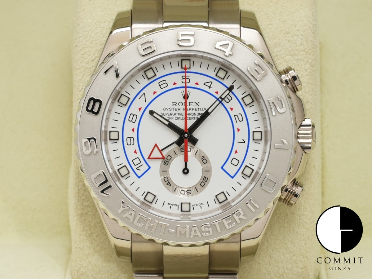 ロレックス ヨットマスターII Ref.116689 ホワイトゴールド ホワイト文字盤