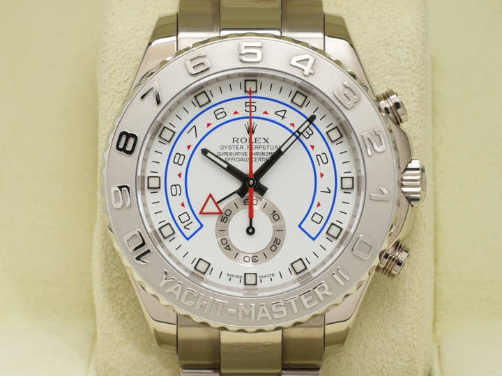 ロレックス ヨットマスターII Ref.116689 ホワイトゴールド ホワイト文字盤