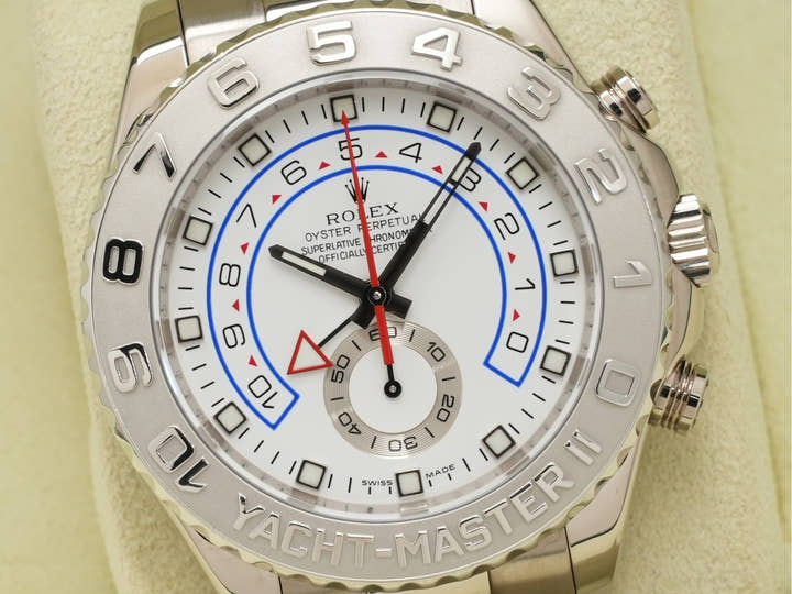 ロレックス ヨットマスターII Ref.116689 ホワイトゴールド ホワイト文字盤