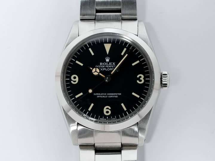 ロレックス エクスプローラーI Ref.1016 ステンレススチール ブラック文字盤