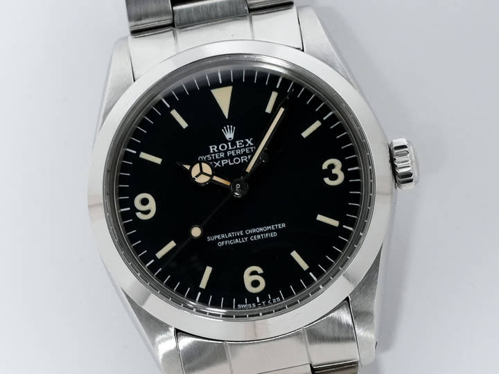 ロレックス エクスプローラーI Ref.1016 ステンレススチール ブラック文字盤