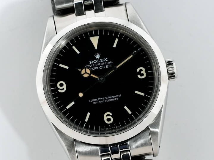 ロレックス エクスプローラーI Ref.1016 ステンレススチール ブラック文字盤
