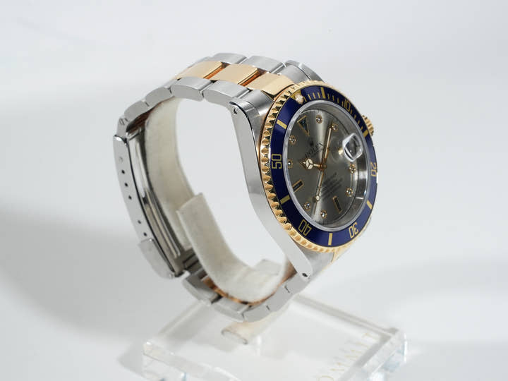 ロレックス サブマリーナー デイト Ref.16613SG ステンレススチール/イエローゴールド グレー文字盤
