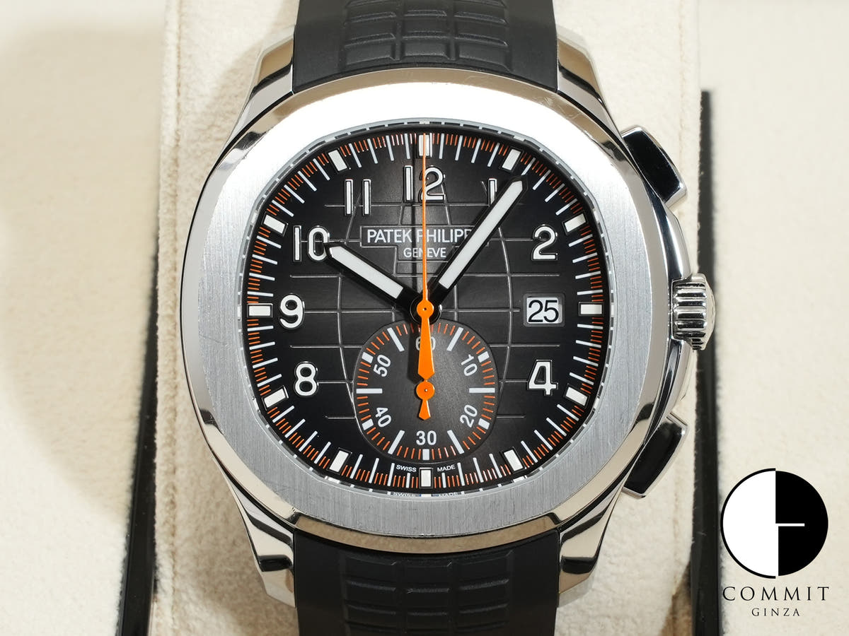 パテックフィリップ アクアノート クロノグラフ Ref.5968A-001 ステンレススチール ブラック文字盤