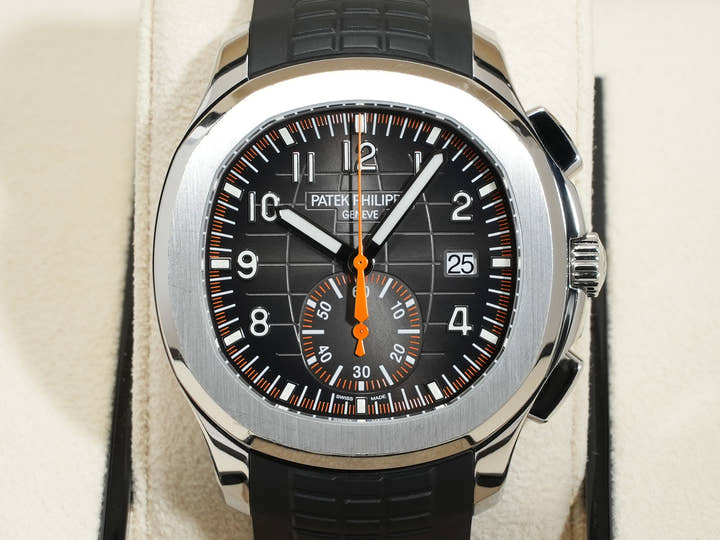 パテックフィリップ アクアノート クロノグラフ Ref.5968A-001 ステンレススチール ブラック文字盤