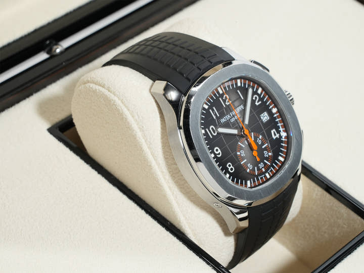 パテックフィリップ アクアノート クロノグラフ Ref.5968A-001 ステンレススチール ブラック文字盤