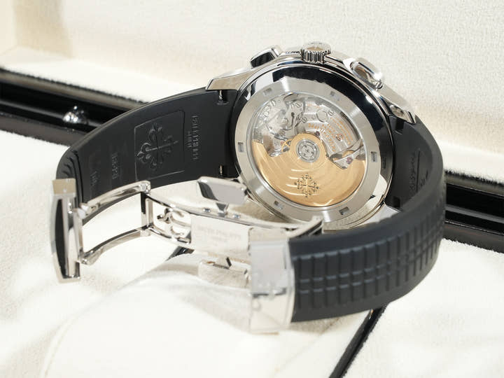 パテックフィリップ アクアノート クロノグラフ Ref.5968A-001 ステンレススチール ブラック文字盤