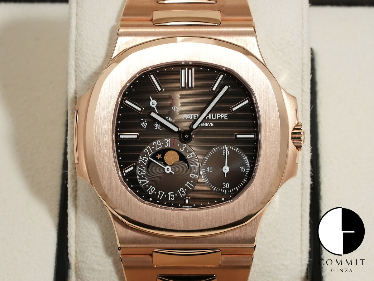 パテックフィリップ ノーチラス Ref.5712/1R-001 ローズゴールド ブラウン ソレイユ文字盤