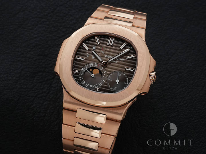 パテックフィリップ ノーチラス Ref.5712/1R-001 ローズゴールド ブラウン ソレイユ文字盤