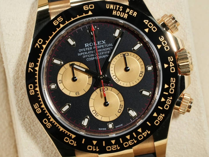 Rolex Daytona Ref. 116518LN Yellow Gold Black x Champagne Dial