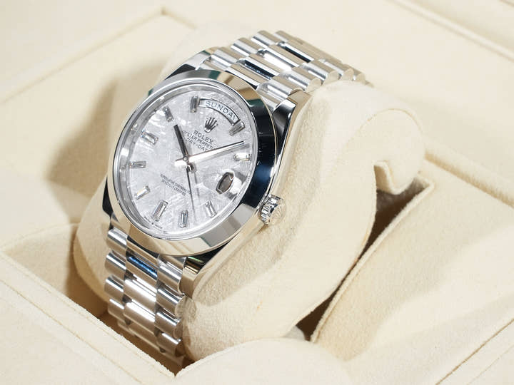 ロレックス デイデイト40 Ref.228206A プラチナ メテオライト文字盤