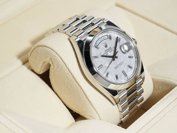 ロレックス デイデイト40 Ref.228206A プラチナ メテオライト文字盤