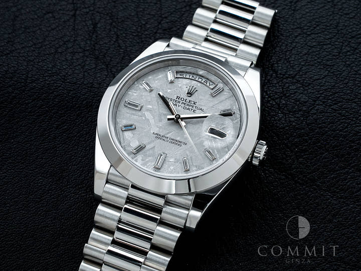 ロレックス デイデイト40 Ref.228206A プラチナ メテオライト文字盤