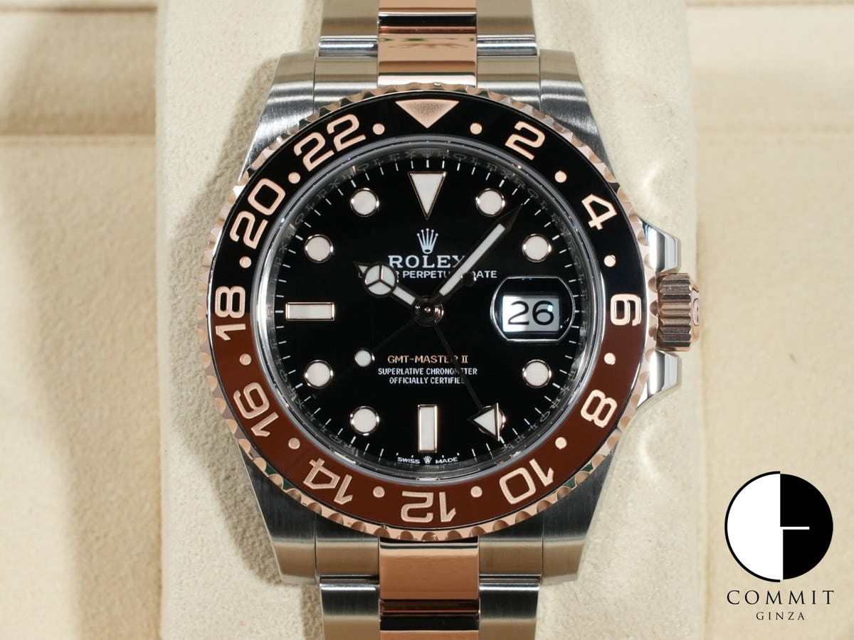 Rolex GMT-Master II Ref. 126711CHNR Stainless Steel/Everose Gold Black Dial