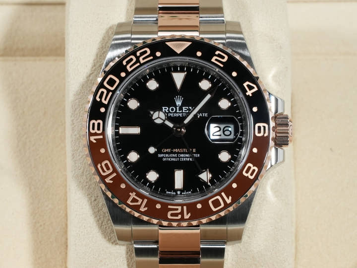 Rolex GMT-Master II Ref. 126711CHNR Stainless Steel/Everose Gold Black Dial