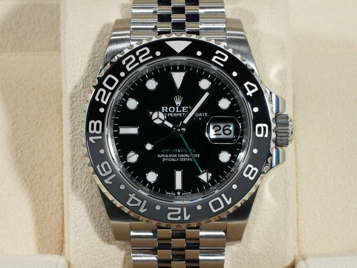 ロレックス GMTマスターII Ref.126710GRNR ステンレススチール ブラック文字盤 ジュビリーブレスレット