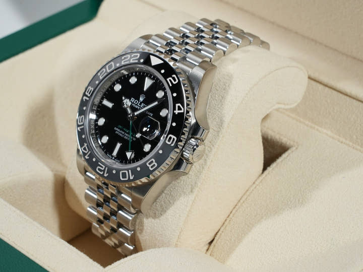 ロレックス GMTマスターII Ref.126710GRNR ステンレススチール ブラック文字盤 ジュビリーブレスレット