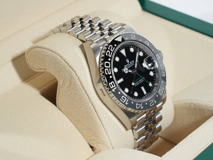 ロレックス GMTマスターII Ref.126710GRNR ステンレススチール ブラック文字盤 ジュビリーブレスレット