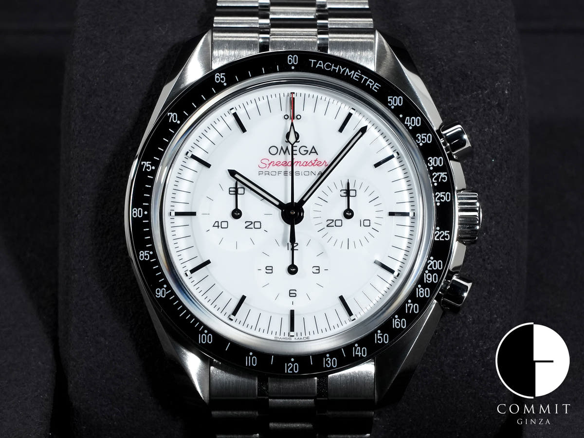オメガ スピードマスター ムーンウォッチ プロフェッショナル Ref.310.30.42.50.04.001 ホワイト文字盤 未使用 48wp7bua