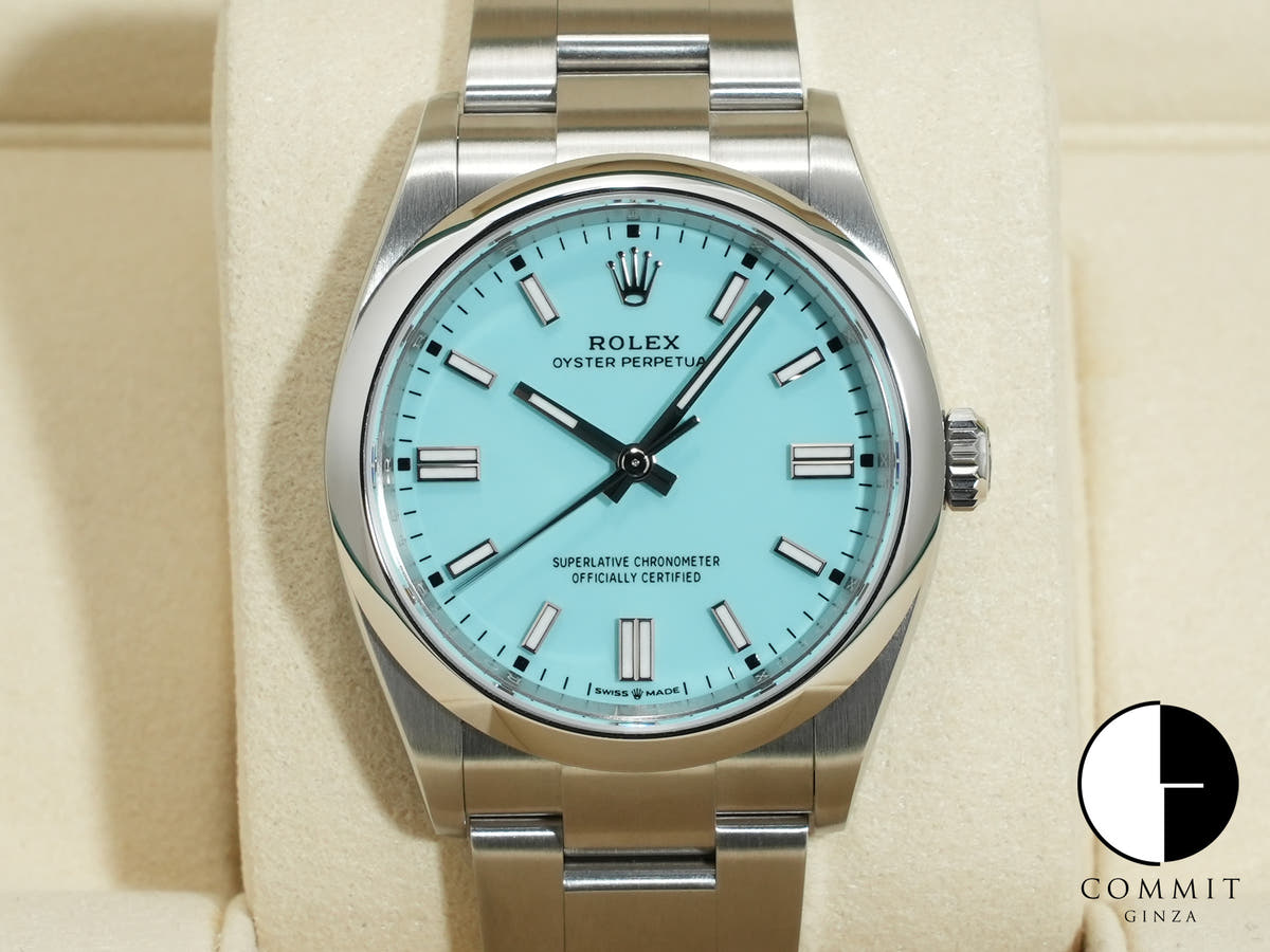 ロレックス オイスターパーペチュアル36 Ref.126000 ステンレススチール ターコイズ文字盤