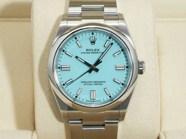 ロレックス オイスターパーペチュアル36 Ref.126000 ステンレススチール ターコイズ文字盤