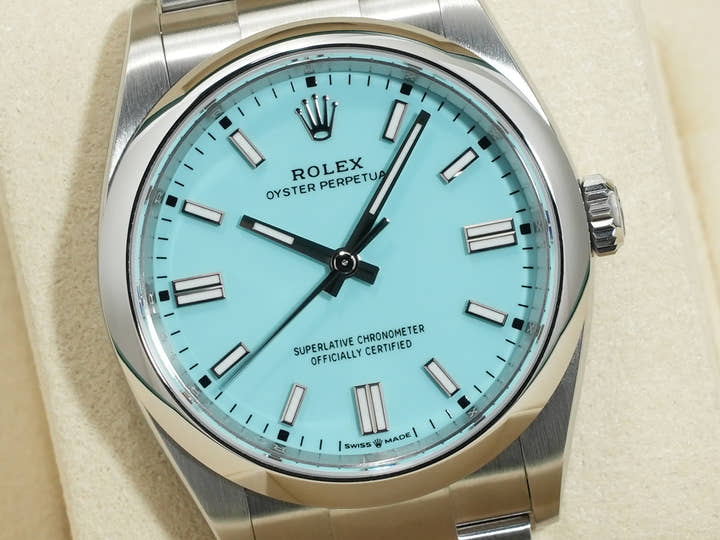 ロレックス オイスターパーペチュアル36 Ref.126000 ステンレススチール ターコイズ文字盤