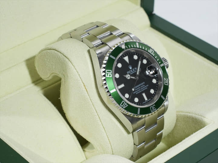 ロレックス サブマリーナー デイト Ref.16610LV ステンレススチール ブラック文字盤 美中古 qpk7322f