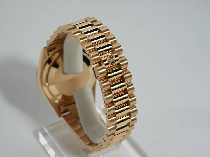 ロレックス デイデイト36 Ref.18238G イエローゴールド オニキスx10Pダイヤ文字盤