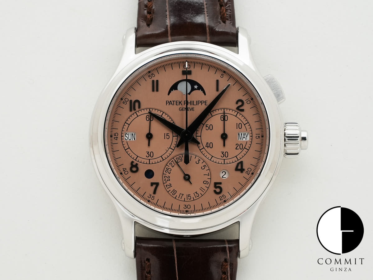 パテックフィリップ パーペチュアルカレンダー シングルプッシュボタン スプリットセコンド クロノグラフ Ref.5372P-010 プラチナ ローズゴールド文字盤