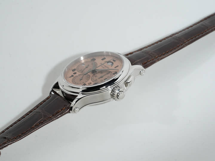 パテックフィリップ パーペチュアルカレンダー シングルプッシュボタン スプリットセコンド クロノグラフ Ref.5372P-010 プラチナ ローズゴールド文字盤