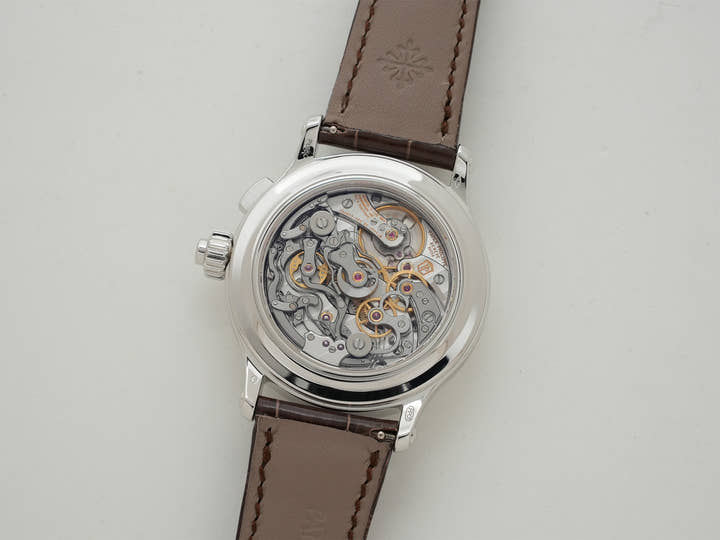 パテックフィリップ パーペチュアルカレンダー シングルプッシュボタン スプリットセコンド クロノグラフ Ref.5372P-010 プラチナ ローズゴールド文字盤