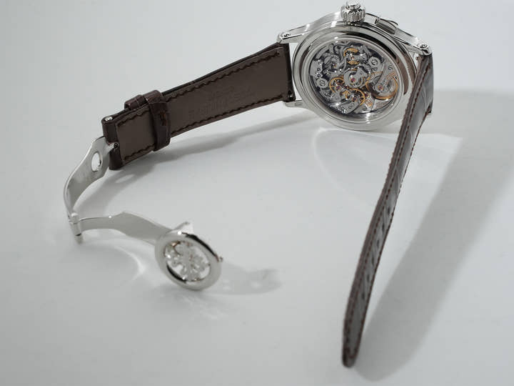 パテックフィリップ パーペチュアルカレンダー シングルプッシュボタン スプリットセコンド クロノグラフ Ref.5372P-010 プラチナ ローズゴールド文字盤