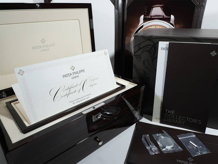 パテックフィリップ パーペチュアルカレンダー シングルプッシュボタン スプリットセコンド クロノグラフ Ref.5372P-010 プラチナ ローズゴールド文字盤