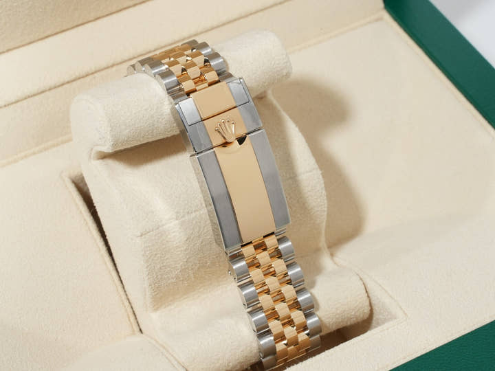 Rolex GMT-Master II Ref. 126713GRNR Stainless Steel/Yellow Gold Black Dial Jubilee Bracelet
