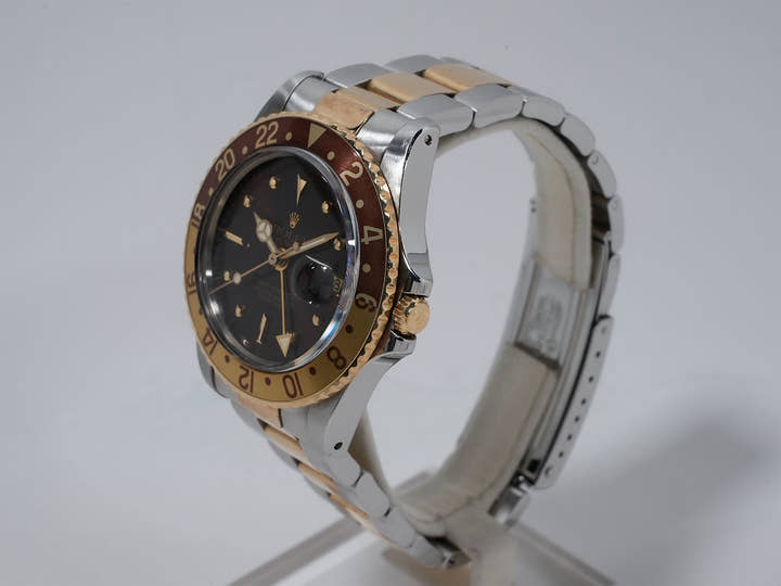 ロレックス GMTマスター Ref.1675/3 ステンレススチール/イエローゴールド ブラウン文字盤 オイスターブレスレット