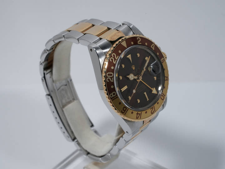 ロレックス GMTマスター Ref.1675/3 ステンレススチール/イエローゴールド ブラウン文字盤 オイスターブレスレット