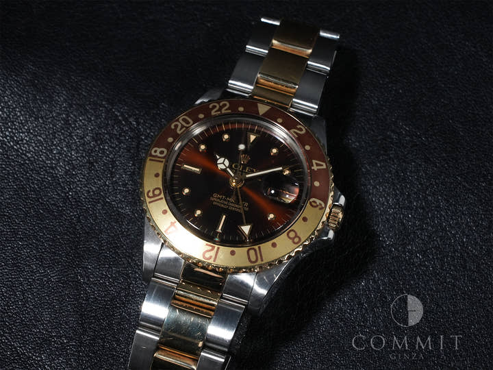 ロレックス GMTマスター Ref.1675/3 ステンレススチール/イエローゴールド ブラウン文字盤 オイスターブレスレット