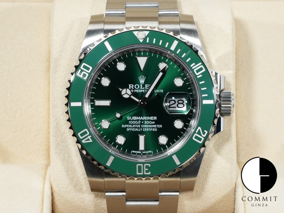ロレックス サブマリーナー デイト Ref.116610LV ステンレススチール グリーン文字盤