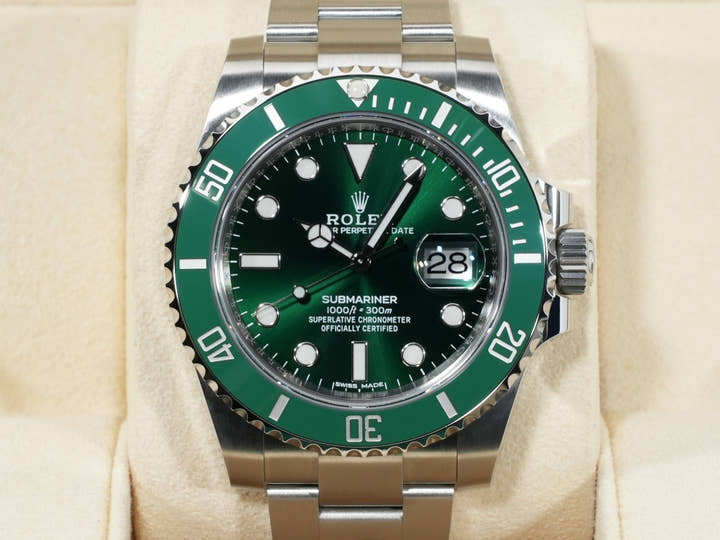 ロレックス サブマリーナー デイト Ref.116610LV ステンレススチール グリーン文字盤