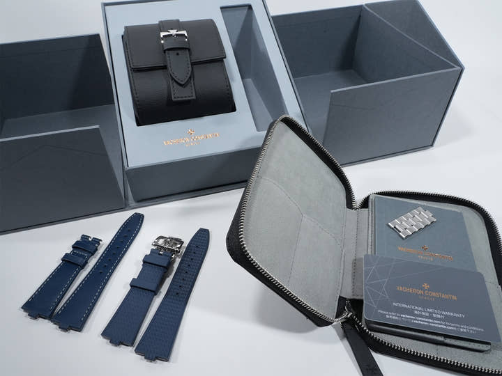 ヴァシュロンコンスタンタン オーヴァーシーズ オートマティック Ref.4520V/210A-B128 ブルー文字盤 未使用 zfkqoe73