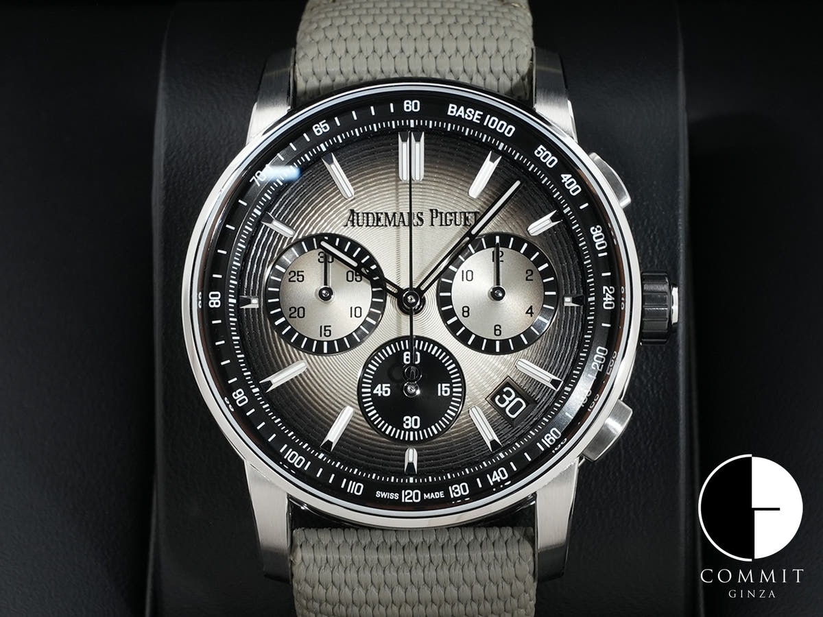 オーデマピゲ CODE 11.59 バイ オーデマ ピゲ クロノグラフ Ref.26393QT.OO.A064KB.01 ステンレススチール/ブラックセラミック スモークベージュ文字盤