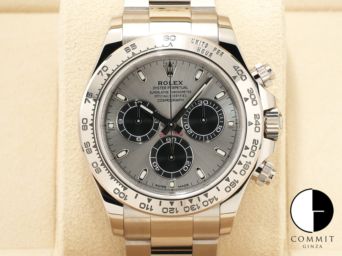 ロレックス デイトナ Ref.116509 ホワイトゴールド スチールxブラック文字盤 中古 3hiixayz