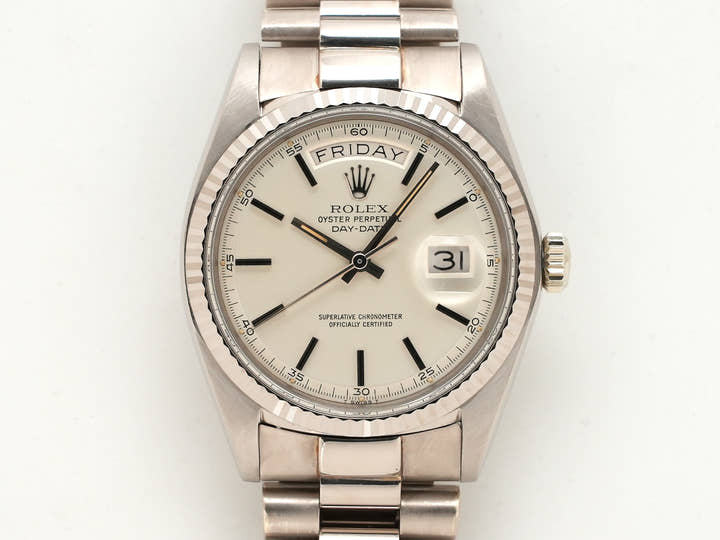 Rolex Day-Date 36 Ref. 1803 White Gold Silver Dial