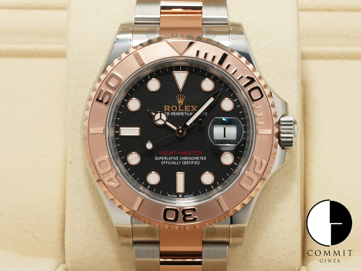 ロレックス ヨットマスター40 Ref.126621 ステンレススチール/エバーローズゴールド ブラック文字盤