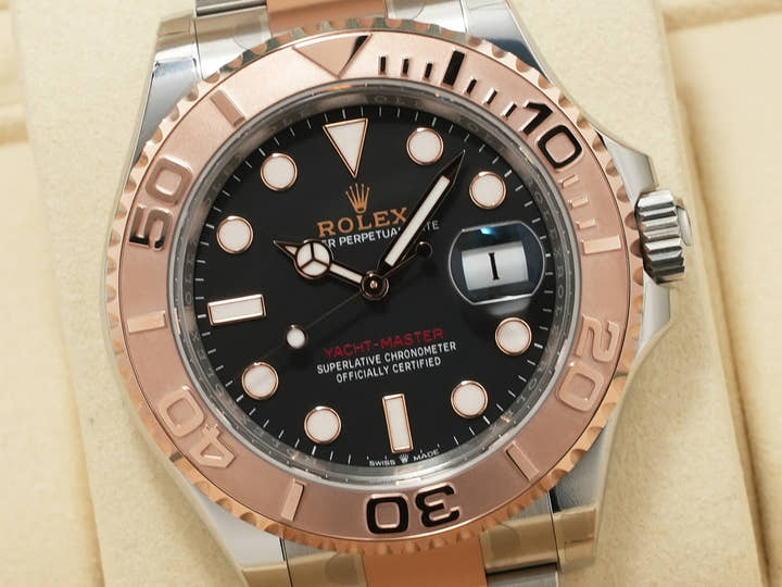 ロレックス ヨットマスター40 Ref.126621 ステンレススチール/エバーローズゴールド ブラック文字盤