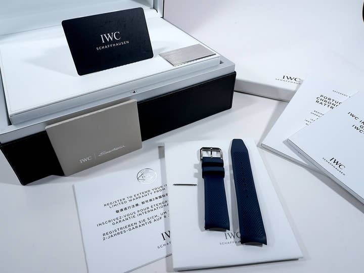 IWC ポルトギーゼ クロノグラフ ラトラパンテ ブティック ミラノ Ref.IW371222 SS ブルー文字盤 中古 757advm9