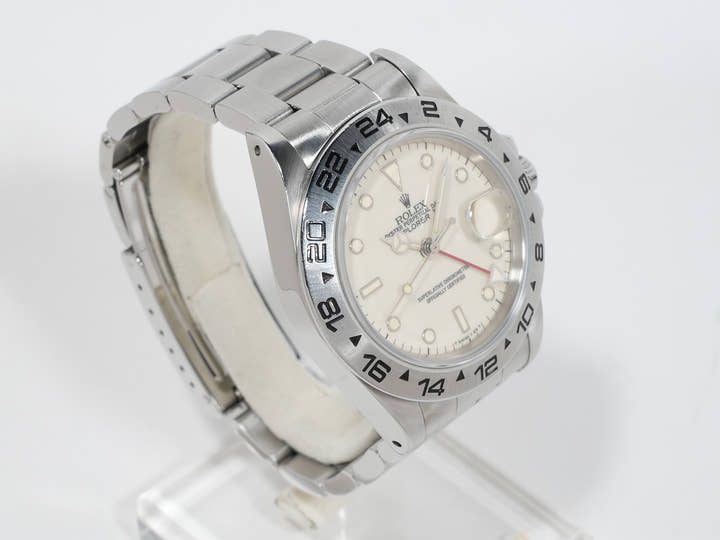 ロレックス エクスプローラーII Ref.16550 ステンレススチール アイボリー文字盤