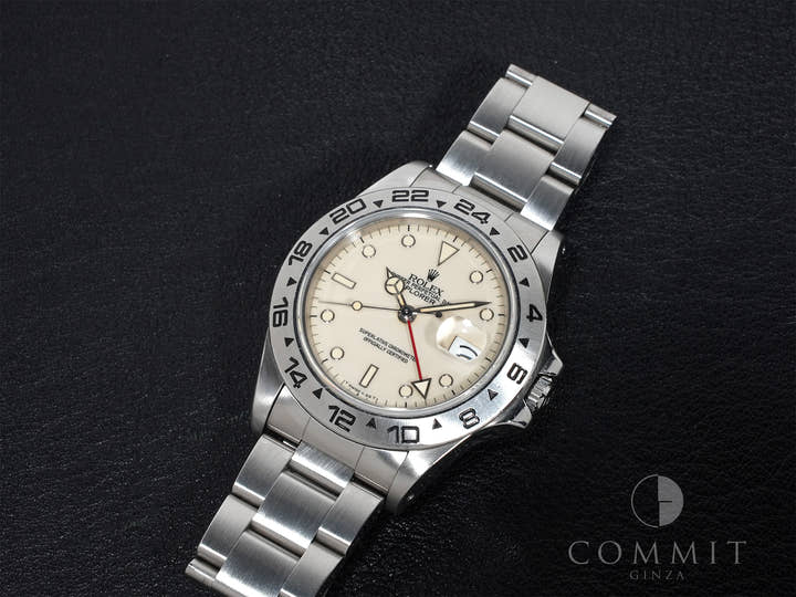 ロレックス エクスプローラーII Ref.16550 ステンレススチール アイボリー文字盤