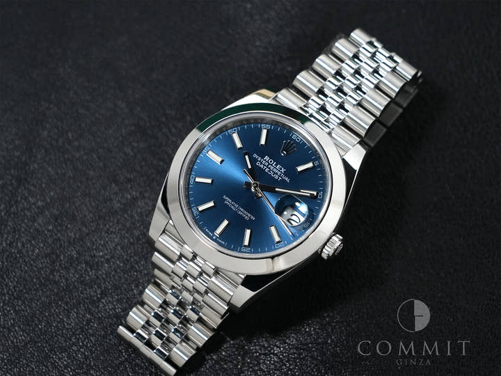 Rolex Datejust 41 Ref. 126300 Stainless Steel Azurro Blue Dial
